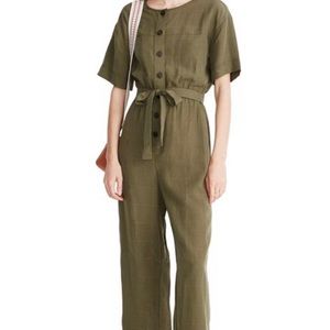 Madewell button down jumpsuit